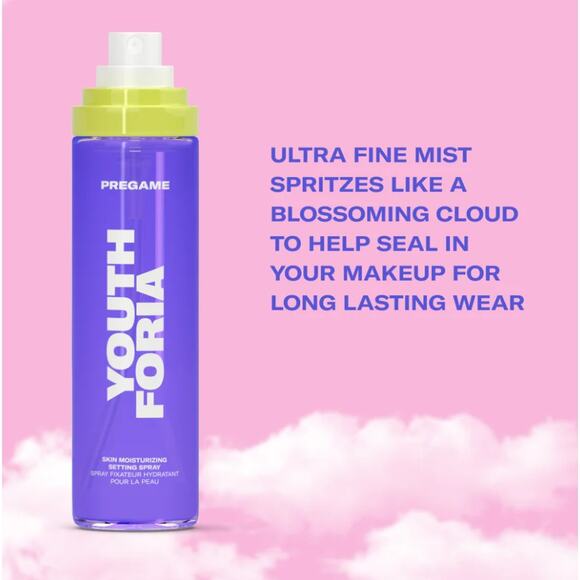 NIB $36 Youthforia Pregame Setting Spray Skin Moisturizing Setting‎ Spray - Picture 2 of 5